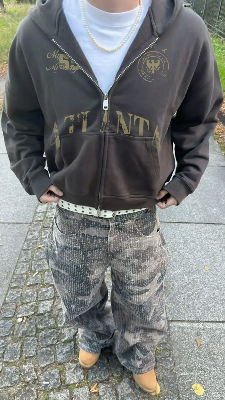 Atlanta Sun-Faded Zip Hoodie