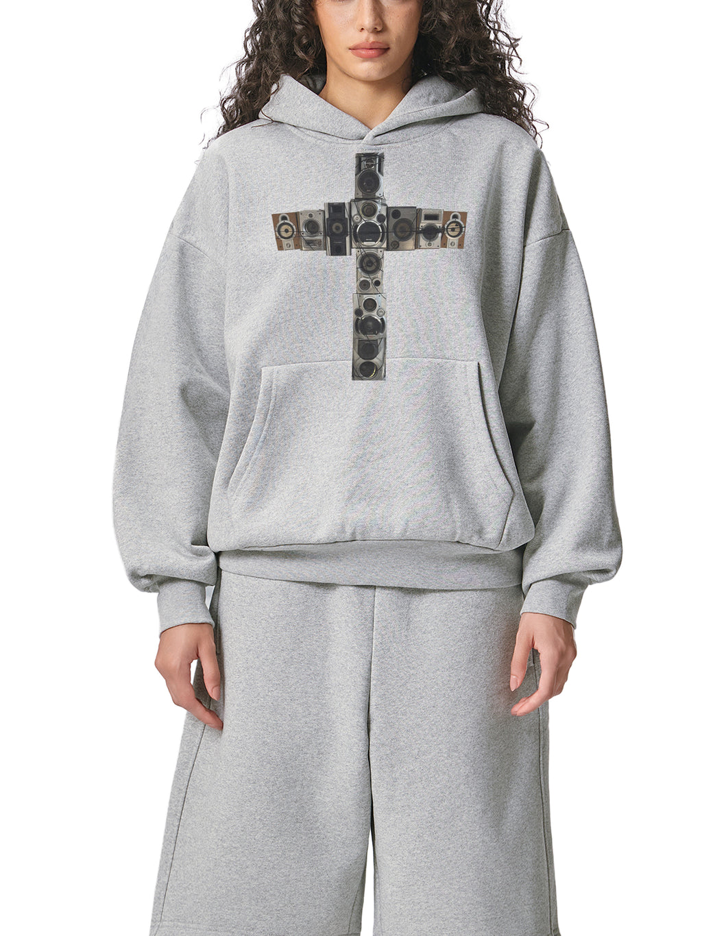 Speakers Cross Hoodie