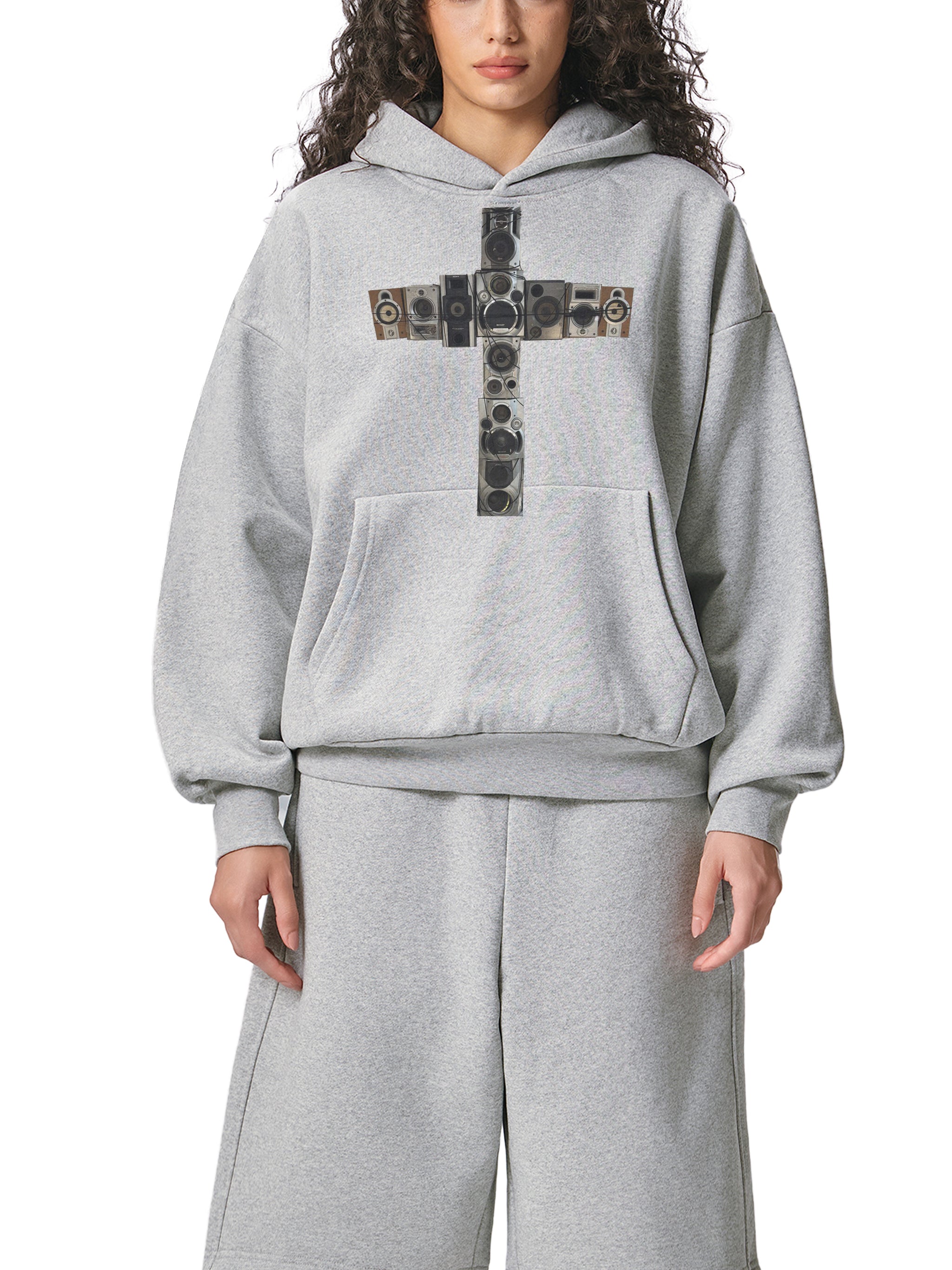 Speakers Cross Hoodie