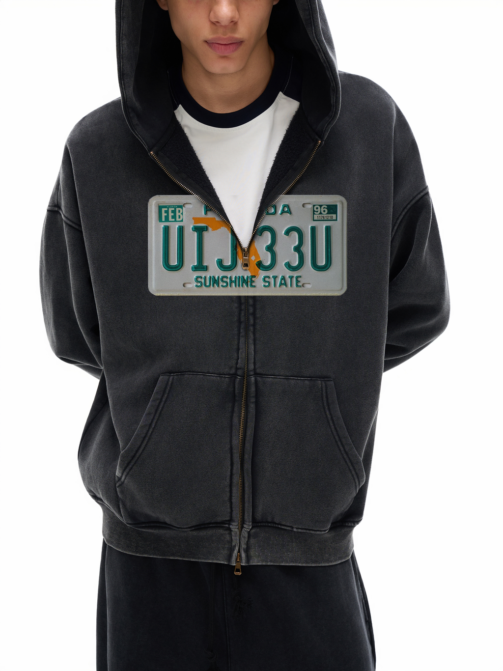 Florida License Plate Hoodie